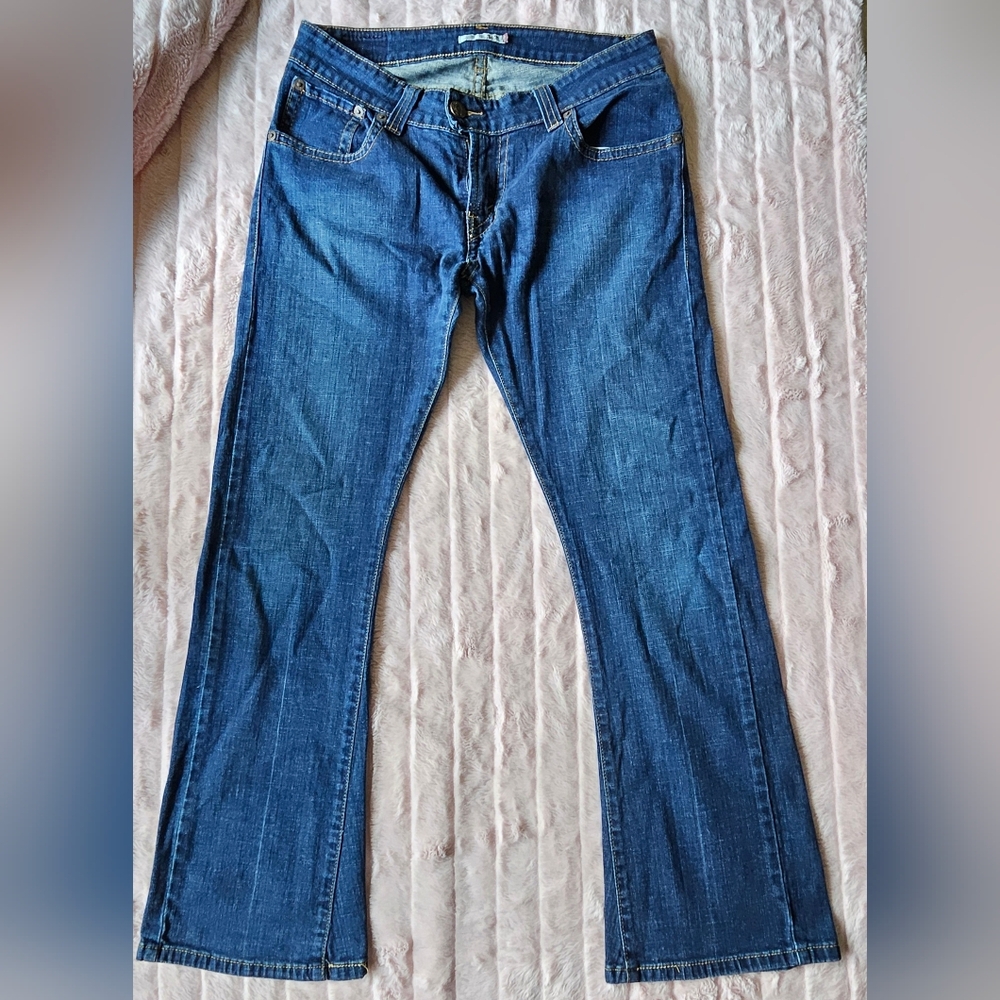 Early 2000s Levis Low Flare 542  Blue Jeans Size 12 Medium
